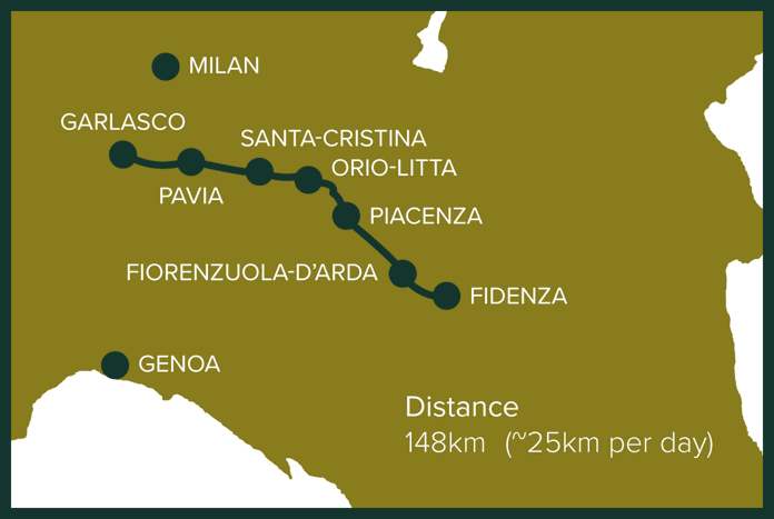 Stage 10: Garlasco to Fidenza, Italy Stage 10: Garlasco to Fidenza, Italy