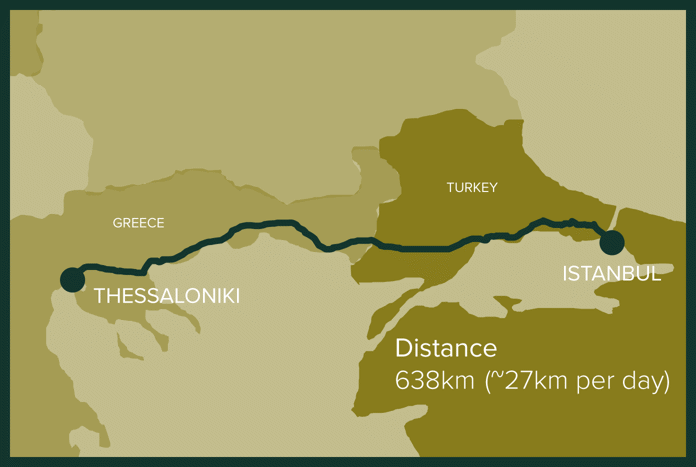 Stage 14: Thessaloniki, Greece to Istanbul, Turkey Stage 14: Thessaloniki, Greece to Istanbul, Turkey