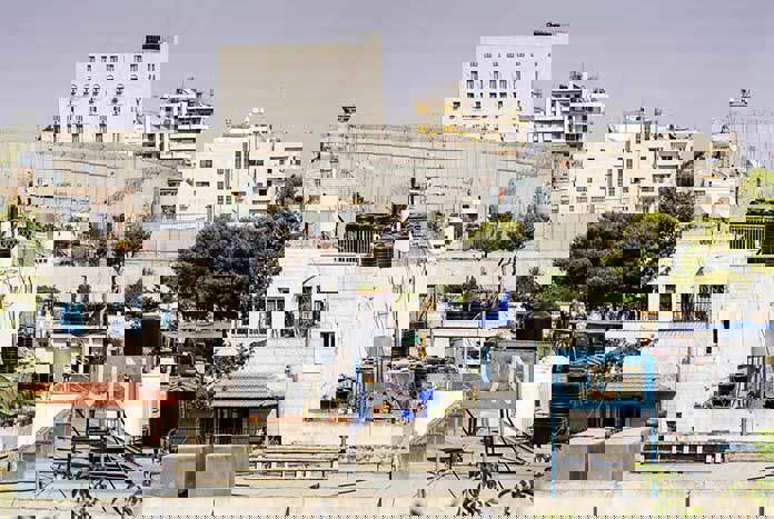 The illegal Israeli Separation cuts through Bethlehem