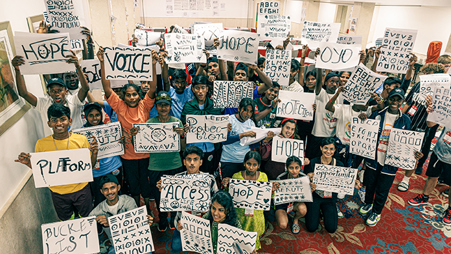 Amos Trust Street Child Cricket World Cup Declaration Of Team India Tigers