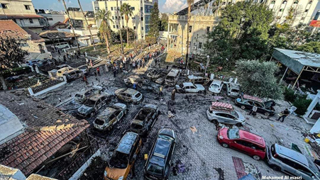 Amos Trust Blog Gaza Al Ahli Bombing One Year On 1