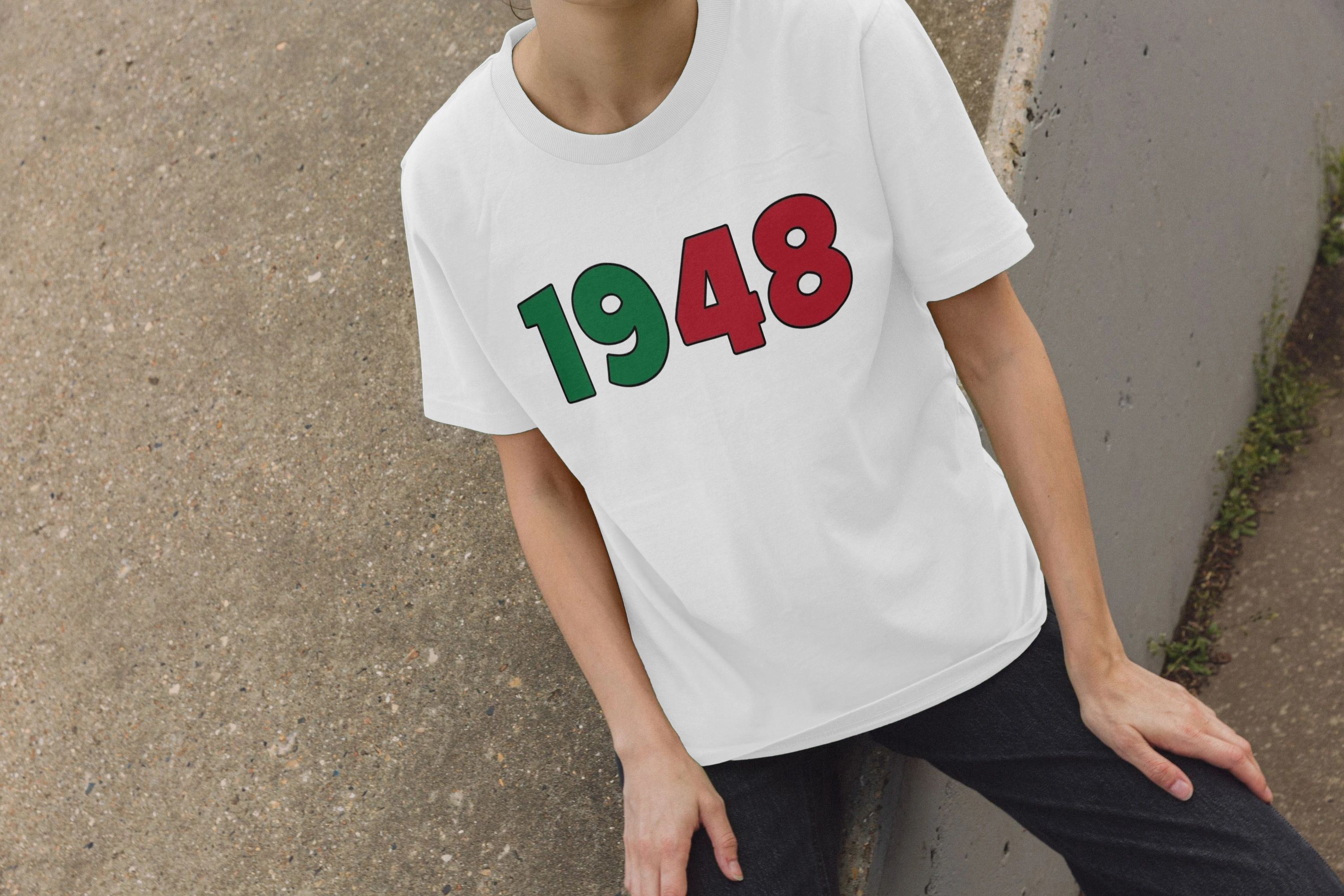 Amos Trust Fitted 1948 White T Shirt Carousel